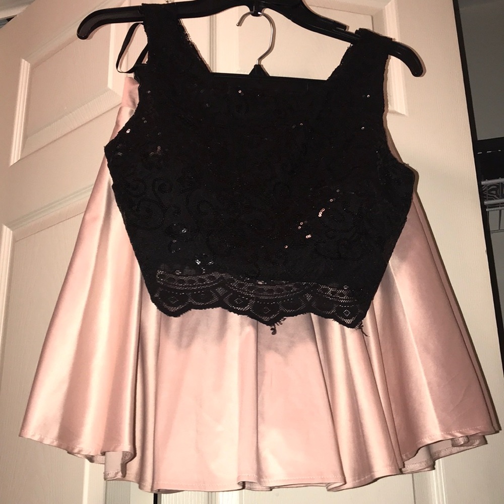 two piece homecoming or party dress